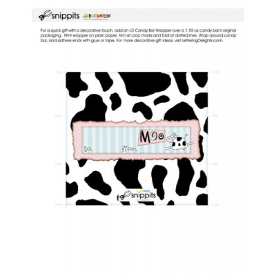 Birthday To Moo - Candy Bar Wrapper - PR