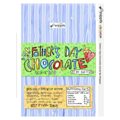 Father's Day Chocolate - Candy Bar Wrapper - PR