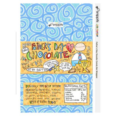 Father's Day Doodle - Candy Bar Wrapper - PR