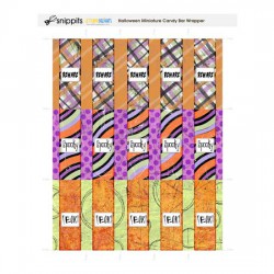Halloween Group 2 - Mini Candy Bar Wrapper - PR