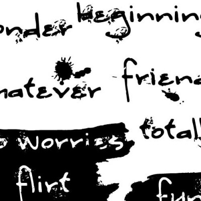 DB Grunge Words - DB