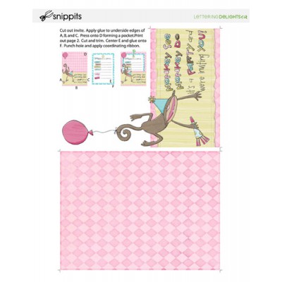 SN Monkey Do Birthday Invitation - PR