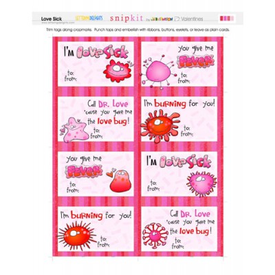 Love Sick Valentine Tags - PR