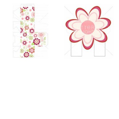 Flower Party Favor Box - PR