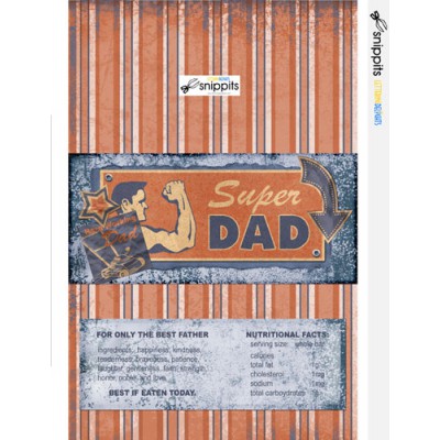 Super Dad - 8 oz. - Candy Bar Wrapper - PR