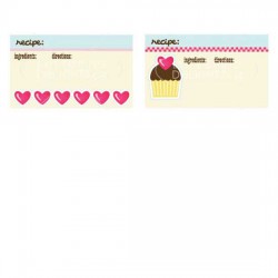 Cup 'n Cake Recipe - 3x5 Card - PR