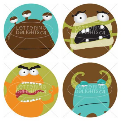 Monster-licious - Cupcake Toppers - PR