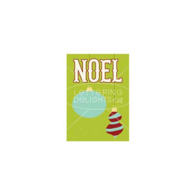 Noel Ornaments - Card - PR