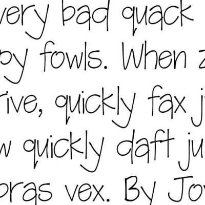 LD Handwriting - Font