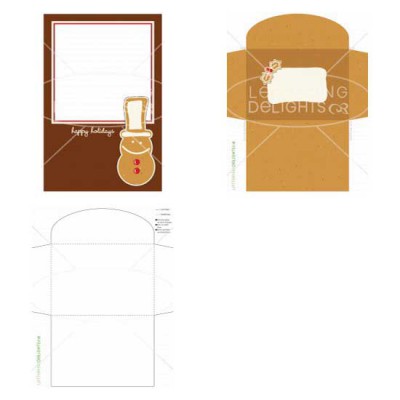 Gingerbread Snowman - Photo Card - PR