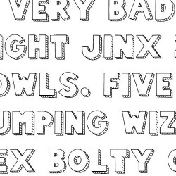 SNF Sketch Block - Font