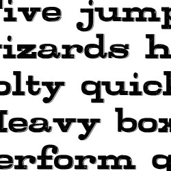 SNF Chipboard - Font