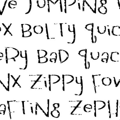 LD Scruffy Personality - Font