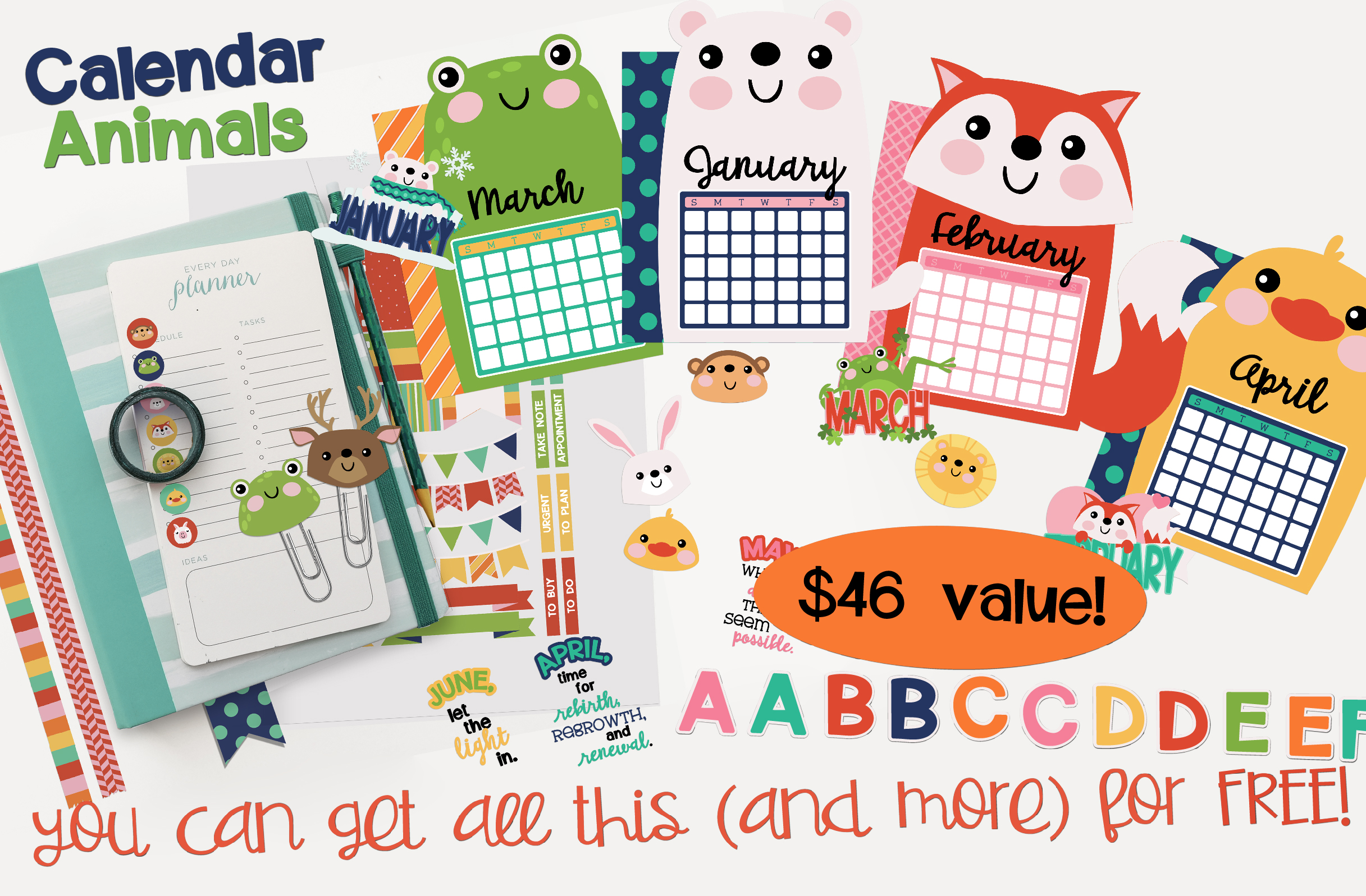 Earn the Calendar Animals - Promotional Bundle - Free