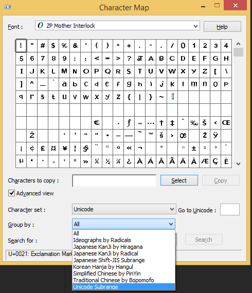 Using fonts with ligatures