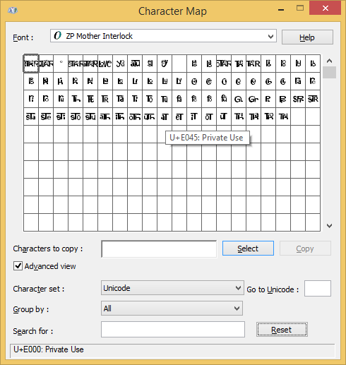 Using fonts with ligatures