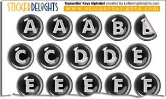 Typewriter Keys Stickers