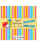 SNCW Happy Birthday - Candy Bar Wrapper