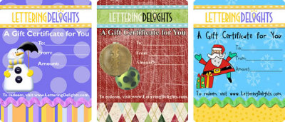 Lettering Delights Gift Certificates