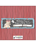 Baby New Year Candy Bar Wrapper