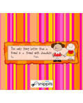 Friend Chocolate Candy Bar Wrapper