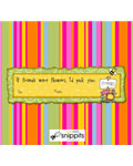 Friends Flowers Candy Bar Wrapper