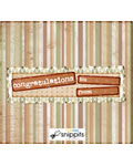 Naturals Congratulations Candy Bar Wrapper