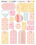 Scribble Flowers Tags