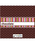 Chocolate Stripes Candy Bar Wrapper