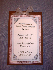 Wedding Shower Invitation