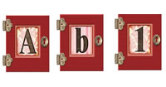 Burgundy Mini Doors