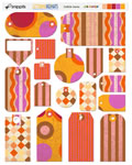 Scribble Leaves Tags
