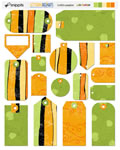 Scribble Pumpkins Tags