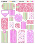 Postage Posies Tags
