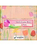 Here's to You Mom Candy Bar Wrapper