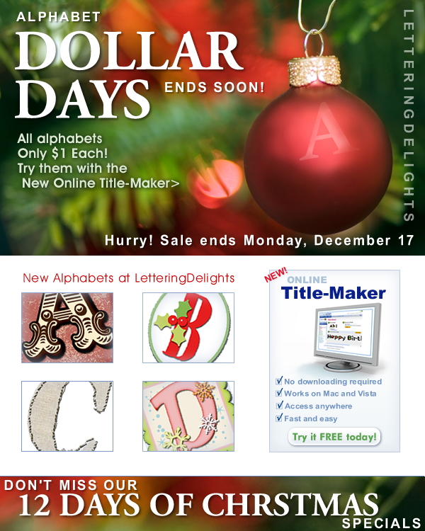 Dollar Days & New Online Title Maker