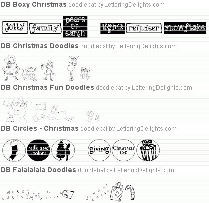 Christmas DoodleBats Bundle