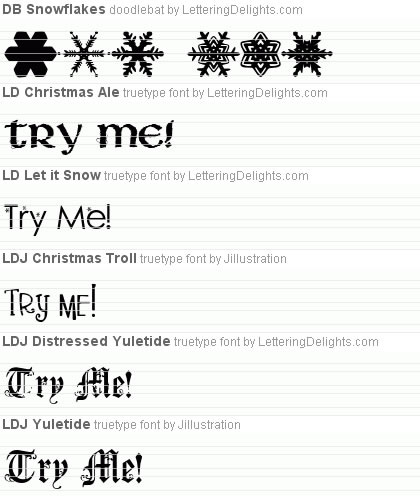 Snowy Noel Font Bundle