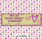 Extra Special Valentine Candy Bar Wrapper