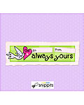 Always Yours Candy Bar Wrapper