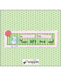 Lift Me Up Candy Bar Wrapper