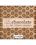 A Day Without Chocolate Candy Bar Wrapper
