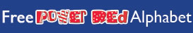 Free Power Red Alphabet