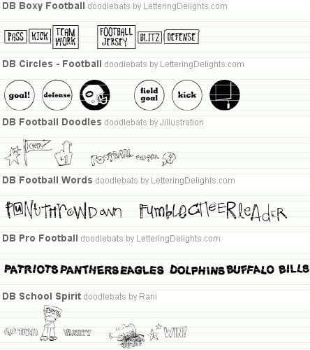 Football DoodleBats Bundle