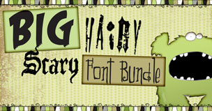 Big Hairy Scary Font Bundle