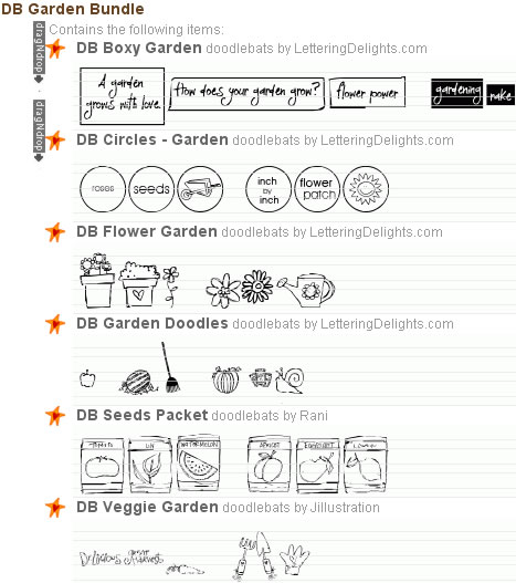 Garden DoodleBats Bundle