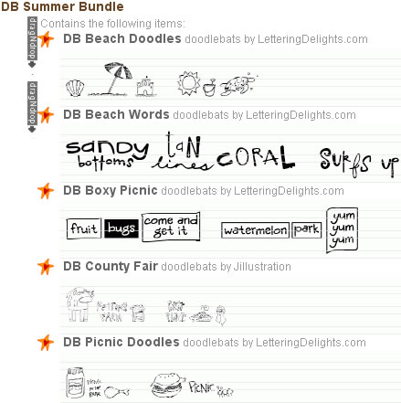 Summer DoodleBats Bundle
