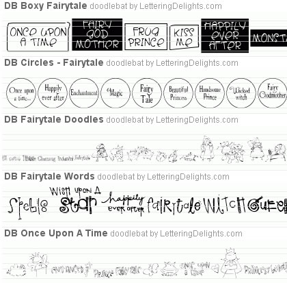 DoodleBat Fairytale Font Bundle
