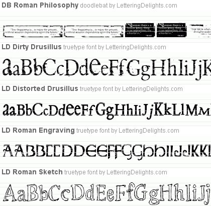 LD Roman Font Bundle