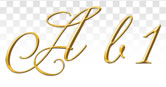 Golden Elegance Alphabet